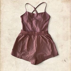 PINK Victoria's Secret Blush Strappy Romper